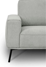 Светлосив шенилов ъглов диван (десен ъгъл/L форма) Amsterdam – Scandic