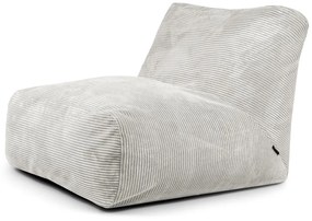 Кремав пуф от рипсено кадифе Tube 100 – SLOWDOWN