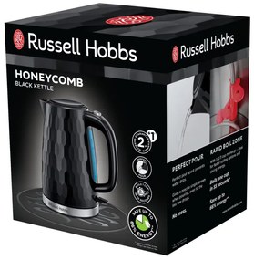 Електрическа кана Russell Hobbs Honeycomb 26051-70, 2400 W, 1.7 L, Бързо кипене,