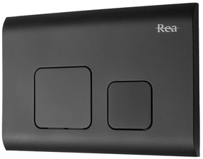 Комплект стелаж за вграждане с бутон Rea F Black