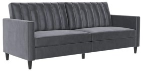 Сив кадифен диван 207 cm Celine – Støraa