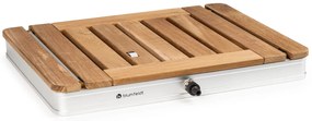 Blumfeldt Sumatra Teak Square, градински душ алуминий, тиково дърво, дръжки