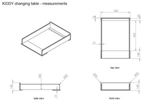 Дървена маса за преобличане Kiddy - Vipack