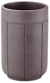 Тъмносива чаша за четки за зъби от полиресин Kua – Blomus