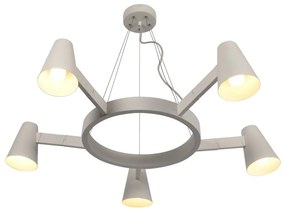 Бяла висяща лампа за 5 крушки Biarritz - it's about RoMi