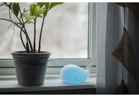 Бяла LED детска нощна светлина Whale – Star Trading