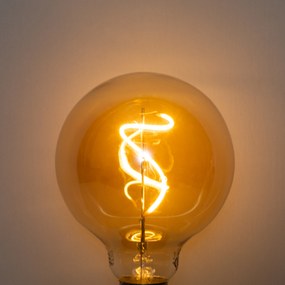 Комплект от 5 E27 Димируема LED спирална крушка G95 4W 270lm 2200K