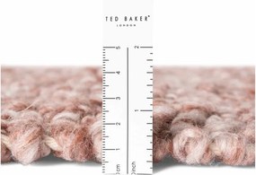 Сиво-розова ръчно изработена пътека от букле 80x200 cm Notting Hill Portobello – Ted Baker
