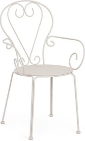 Бежов градински стол метален Etienne – Bizzotto