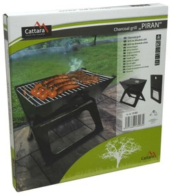 Сгъваема черна скара на дървени въглища Piran - Cattara