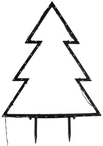 Коледен прожектор Дърво черен 54 см вкл. LED IP44 - Kas