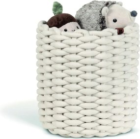 Текстилна кошница ø 25x25 cm Peach Skin Round M – Bigso