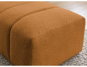 Табуретка от прежда с примки от букле в цвят горчица Annecy – Bobochic Paris