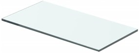 243813 vidaXL Плоча за рафт, прозрачно стъкло, 40 x 15 см