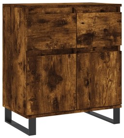 831129 vidaXL Сайдборд, опушен дъб, 60x35x70 см, инженерно дърво
