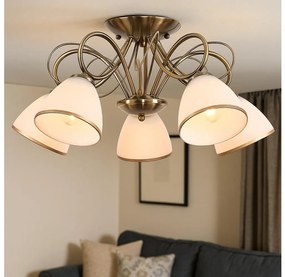 Brilagi - Плафонен полилей FRED 5xE27/60W/230V диаметър 59 см бронзов