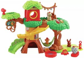 Vtech - Комплект за игра, Забавна къща на дърво с животни, 33х45х13.3 см