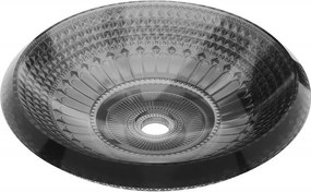 Mexen Heba стъклена мивка за монтаж върху плот 45 x 45 см, черна - 24064570