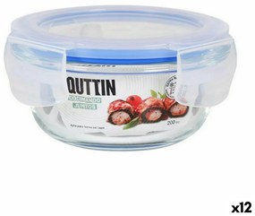 Херметическа Кутия за Обяд Quttin Кръгъл 200 ml (12 броя)