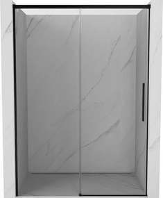 Mexen Rox плъзгаща се душ кабина 145 см, прозрачна, черна - 8C2-145-000-70-00