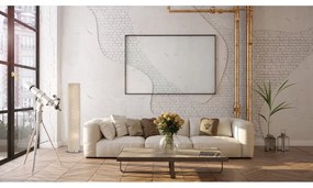 Бежова подова лампа с текстилен абажур (височина 110 cm) Thor – Fischer &amp; Honsel