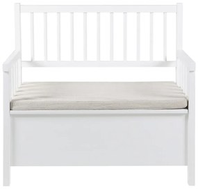 Бяла трапезна пейка със склад Assila Aster - Actona