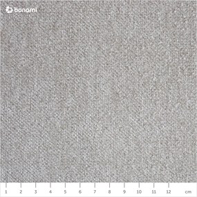 Бежово тапицирано двойно легло с място за съхранение и включена подматрачна рамка 180x200 cm Myra Slim Line – Bonami Selection