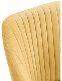 Жълти тапицирани трапезни столове в комплект 2 бр. Nadi – Marckeric