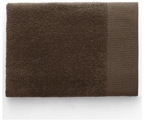 Кафява памучена хавлиена кърпа от тери 70x140 cm Amari – Restilo