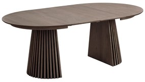 Кръгла сгъваема трапезна маса с дъбов плот ø 120 cm Osaka – House Nordic