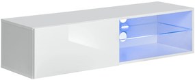 TV шкаф Swiss LED-бял