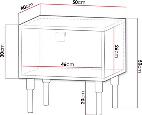 Нощно шкафче Dorset-Mauro