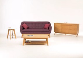Нисък скрин от декор от дъб естествен 149x75 cm Kensal – Woodman