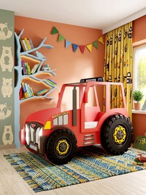 Детско легло Tractor-Kokkino