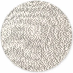 Светлосив/кремав ръчно изработен вълнен кръгъл килим ø 160 cm Lyon Beans – Elle Decoration
