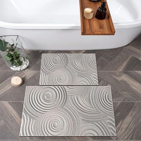 Светлосиви килими за баня в комплект 2 бр. 60x100 cm – Foutastic