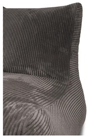 Пуф от рипсено кадифе в цвят горчица Lounge – SLOWDOWN