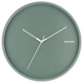 Стенен часовник в ментово зелено, ø 40 cm Hue - Karlsson