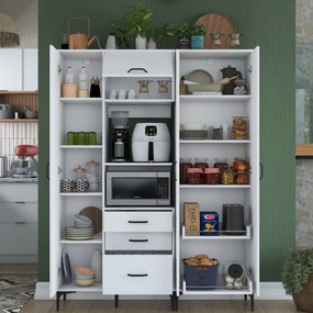 Многофункционален шкаф JE131, цвят Бял