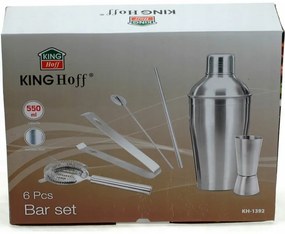 Комплект за коктейли Kinghoff KH 1392, 6 части, Инокс