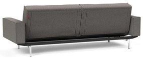 Кафяво-сив разтегателен диван с подлакътници Chrome Splitback - Innovation