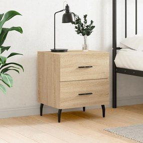 827346 vidaXL Нощно шкафче, дъб сонома, 40x35x47,5 см, инженерно дърво