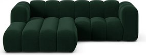 Тъмнозелен ъглов диван (ляв ъгъл) Lupine – Micadoni Home