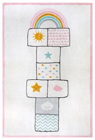 Розово-бял детски килим 120x170 cm Bouncy - Hanse Home