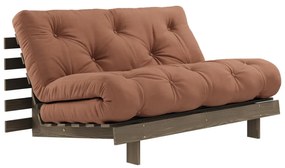 Разтегателен диван в оранжево и медно 140 cm Roots - Karup Design