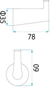 Закачалка за баня 16204 Vibe Brush Gold