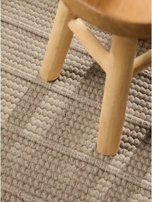 Бежова ръчно изработена вълнена пътека 80x250 cm Camden Parker – Ted Baker