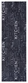Черен килим 50x150 cm Wild Kitchen Board - Hanse Home