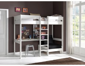 Бяло повдигнато детско легло 90x200 cm Pino - Vipack