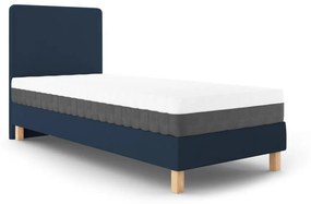 Тъмносиньо единично легло Lotus, 90 x 200 cm - Mazzini Beds
